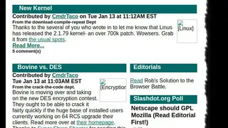Slashdot screenshot
