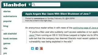 Slashdot screenshot
