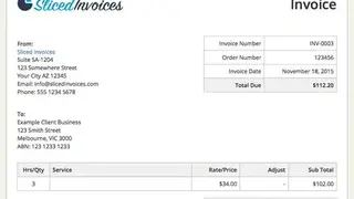 Sliced Invoices screenshot