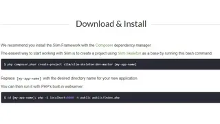 Slim Framework screenshot
