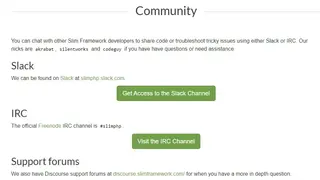 Slim Framework screenshot