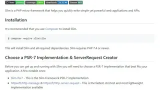 Slim Framework screenshot