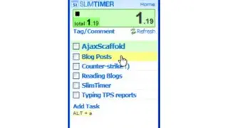 SlimTimer screenshot