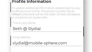 Slydial screenshot