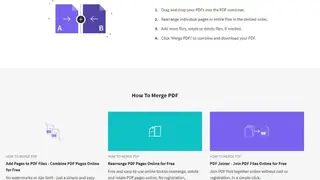 SmallPDF Merge PDF screenshot