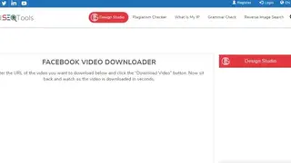 SmallSeoTools Facebook Video Downloader screenshot