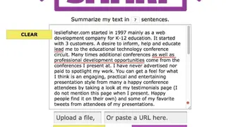 SMMRY screenshot