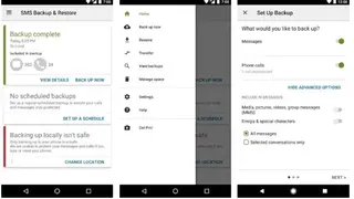 SMS Backup and Restore screenshot