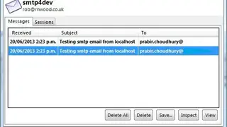 Smtp4dev screenshot