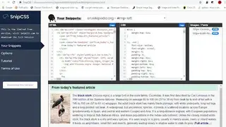 SnipCSS screenshot