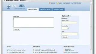 Snipurl screenshot