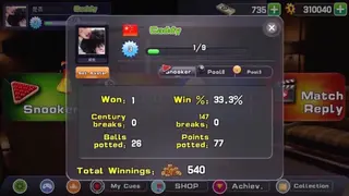 Snooker-online multiplayer snooker game! screenshot