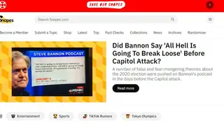 Snopes screenshot