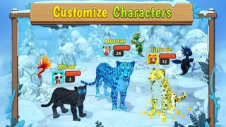Snow Leopard Family Sim Online screenshot