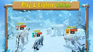 Snow Leopard Family Sim Online screenshot