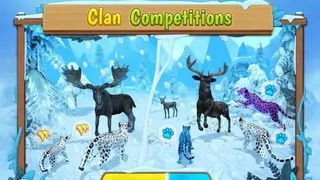 Snow Leopard Family Sim Online screenshot