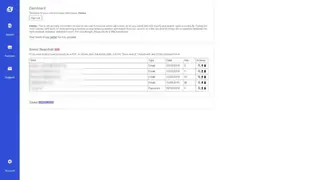 Snusbase screenshot