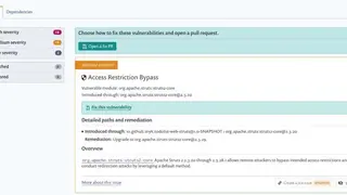 Snyk for GitHub screenshot