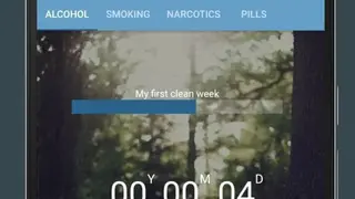 Sobriety Tracker Clock screenshot
