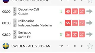 Soccer Predictions screenshot