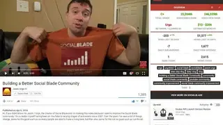 Social Blade screenshot