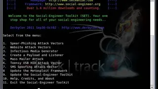 Social-Engineer Toolkit screenshot