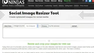 Social Image Resizer Tool screenshot