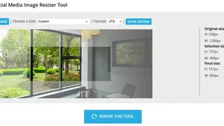 Social Image Resizer Tool screenshot