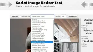 Social Image Resizer Tool screenshot