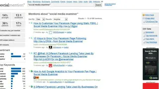 Social Mention screenshot