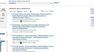 Social Mention screenshot