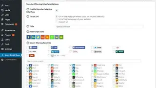 Social Sharing Plugin screenshot