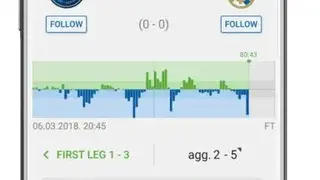 SofaScore live score screenshot