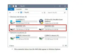 SoftPerfect RAM Disk screenshot