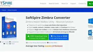 SoftSpire Zimbra Converter screenshot