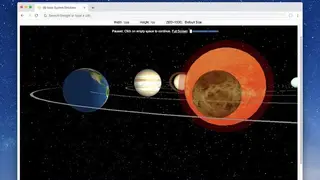 Solar System 3D Simulator screenshot