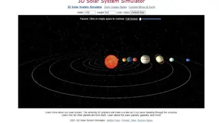 Solar System 3D Simulator screenshot