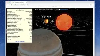Solar System 3D Simulator screenshot