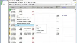 SolarWinds IP Address Tracker screenshot