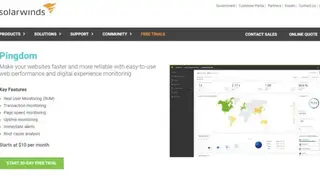 SolarWinds Pingdom screenshot