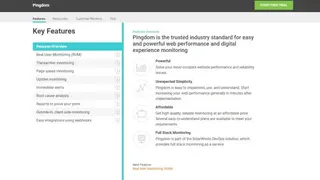 SolarWinds Pingdom screenshot