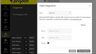 SolarWinds Pingdom screenshot