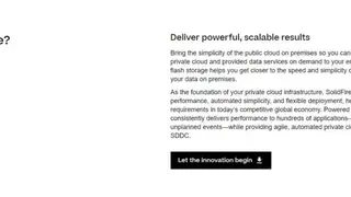SolidFire screenshot