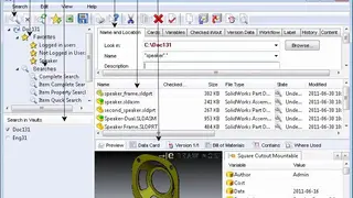 SolidWorks PDM screenshot