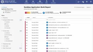 Sonatype Nexus Lifecycle screenshot