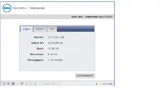 SonicWall Netextender screenshot