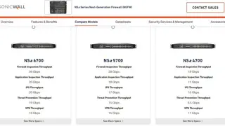 SonicWall NSA Series screenshot