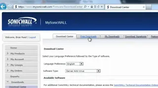 SonicWall VPN Clients screenshot