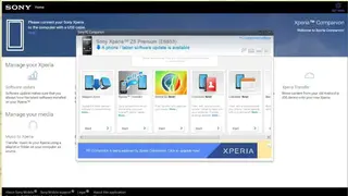 Sony PC Companion screenshot