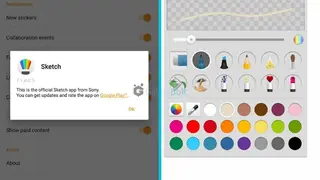 Sony Sketch screenshot